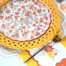 Load image into Gallery viewer, Marigold Yellow Basketweave Dinner Plates

