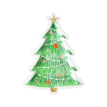 Load image into Gallery viewer, Watercolor Tree Shaped Paper Plate

