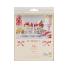 Load image into Gallery viewer, PLCC1871 - Gold Foil Bows/Icons on Pink 5 oz Baking Cups
