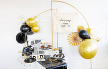 Load image into Gallery viewer, Gold and White Party Fan Set
