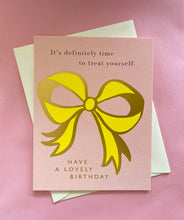 Load image into Gallery viewer, Ribbon Bow Birthday Card
