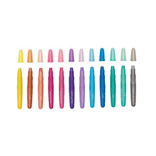 Load image into Gallery viewer, Rainbow Sparkle Metallic Watercolor Gel Crayons - Set of 12
