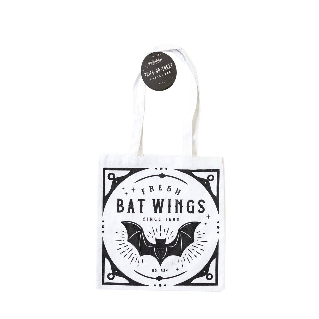 Bat Wings Canvas Trick or Treat Bag
