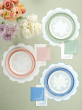 Load image into Gallery viewer, Floral Elegance Sage Dessert Plates
