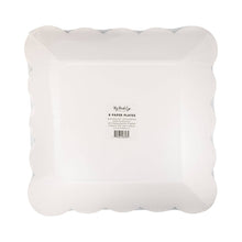 Load image into Gallery viewer, HAM1144 - Hamptons Blue Large Scallop 11" Paper Plate

