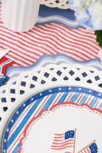 Load image into Gallery viewer, White Basketweave Dinner Paper Plates
