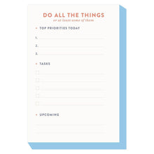 Load image into Gallery viewer, Do All The Things Daily Planner 4x6 Notepad
