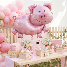 Load image into Gallery viewer, Pink Pig Foil Balloon – Farm Animal Birthday &amp; Barnyard
