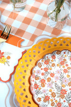 Load image into Gallery viewer, Marigold Yellow Basketweave Dinner Plates
