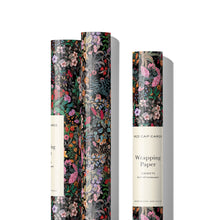 Load image into Gallery viewer, Meadow Black wrapping paper: Rolls of 3 sheets
