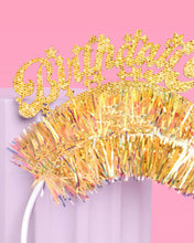 Load image into Gallery viewer, Golden Girl Birthday Headband - birthday party, accessory
