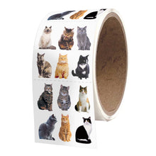 Load image into Gallery viewer, Mini Mixed Cats Sticker - ROLL OF 50 MODULES
