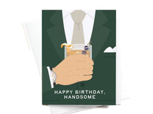 Load image into Gallery viewer, Happy Birthday Handsome Greeting Card: Light
