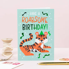 Load image into Gallery viewer, Birthday Tiger | Animal Birthday Card | Kids Greeting Card
