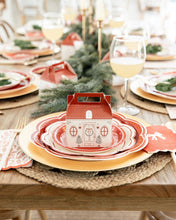 Load image into Gallery viewer, PEM1241 - Cream Scalloped Red Lines Plate
