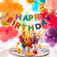 Load image into Gallery viewer, SPRINKLES &amp; SMILES RAINBOW HAPPY BIRTHDAY BANNER
