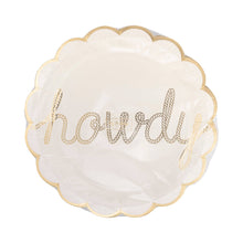 Load image into Gallery viewer, Howdy Paper Plate
