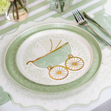 Load image into Gallery viewer, Floral Elegance Sage Dessert Plates
