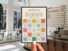 Load image into Gallery viewer, Custom City Explorer Bingo Card: Red / Yes: I would like a digital proof (+$.75/each)
