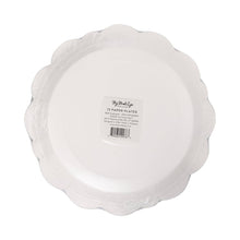 Load image into Gallery viewer, Black Scalloped Edge 9" Plate
