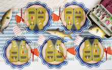 Load image into Gallery viewer, Fish Pattern Guest Towels
