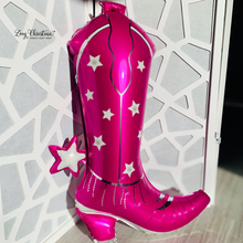Load image into Gallery viewer, Pink Cowgirl Boot or Hat Balloon – Western Party Decoration: Boot
