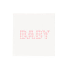Load image into Gallery viewer, Pink Precious Baby Plaid Cocktail Napkins
