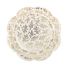 Load image into Gallery viewer, PLPL1833 - Gold Sprigs Paper Plate

