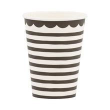 Load image into Gallery viewer, PLBKB10 - Black Stripes Party Cups (8ct)
