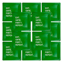 Load image into Gallery viewer, Eat Game Party Square Paper Plate
