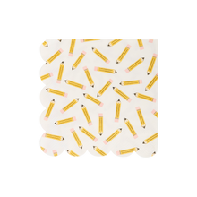 Load image into Gallery viewer, Pencil Pattern Scallop Cocktail Napkin
