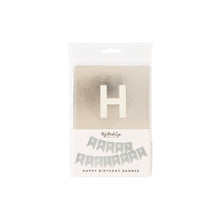 Load image into Gallery viewer, Silver Foil "HAPPY BIRTHDAY" Word Banner

