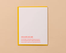 Load image into Gallery viewer, Letterpress Birthday Card—Hottie Bday (Hot Dog, Summer)
