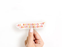Load image into Gallery viewer, Audiobooks Count As Reading Sticker
