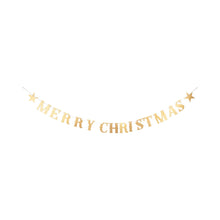 Load image into Gallery viewer, LUX1202 - Merry Christmas Glitter Chipboard Banner
