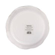 Load image into Gallery viewer, Pink Striped 9" Scallops Plate
