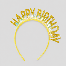 Load image into Gallery viewer, Glitter Happy Headband: Hot Pink / One Size

