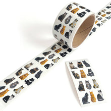 Load image into Gallery viewer, Mini Mixed Cats Sticker - ROLL OF 50 MODULES
