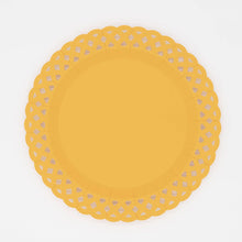 Load image into Gallery viewer, Marigold Yellow Basketweave Dinner Plates
