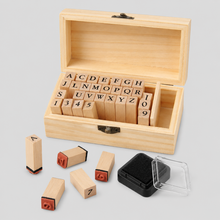 Load image into Gallery viewer, Wooden Alphabet Coaster: Natural Wood Color / One Size
