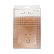 Load image into Gallery viewer, Made with Love Kraft Cookie Box
