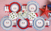 Load image into Gallery viewer, White Basketweave Dinner Paper Plates
