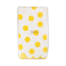 Load image into Gallery viewer, Yellow Polka Dot Dinner Napkin
