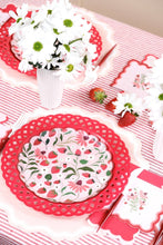 Load image into Gallery viewer, Red Basketweave Dinner Paper Plates
