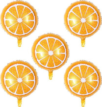 Load image into Gallery viewer, Tropical Orange Slice Mylar Foil Balloon (18 Inches)
