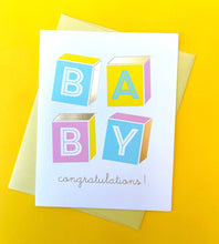 Load image into Gallery viewer, Baby Blocks Card
