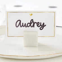 Load image into Gallery viewer, Gold Foil Place Cards - Heart
