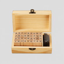 Load image into Gallery viewer, Wooden Alphabet Coaster: Natural Wood Color / One Size
