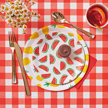 Load image into Gallery viewer, Red Gingham Paper Tablecloth
