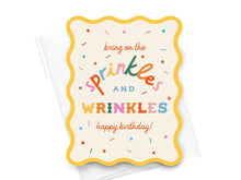 Load image into Gallery viewer, Sprinkles and Wrinkles Wavy Die Cut Notecard
